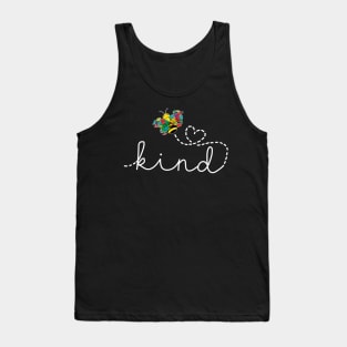 Be Kind Bee Puzzle Autism Awareness Tank Top